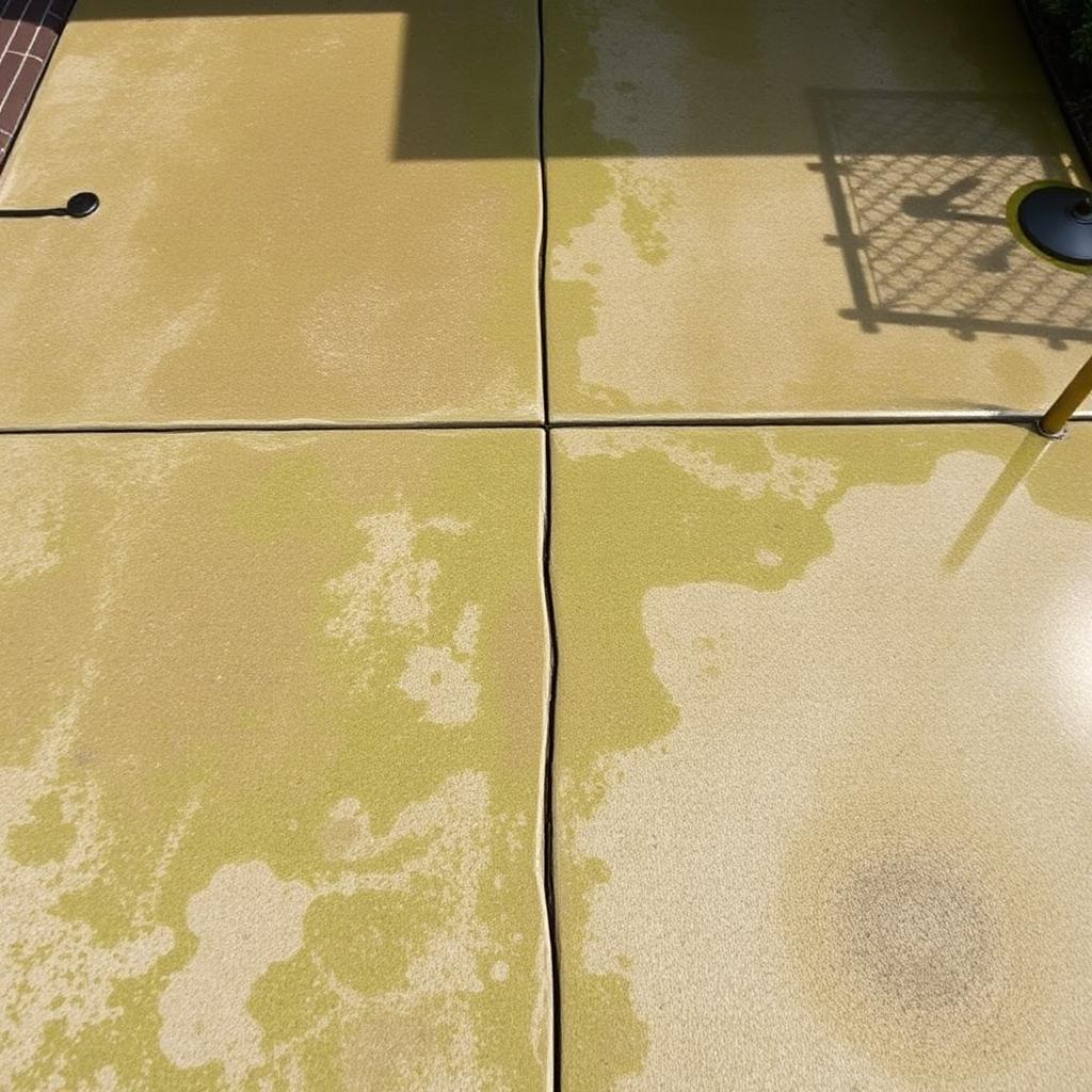 Driveway before cleaning