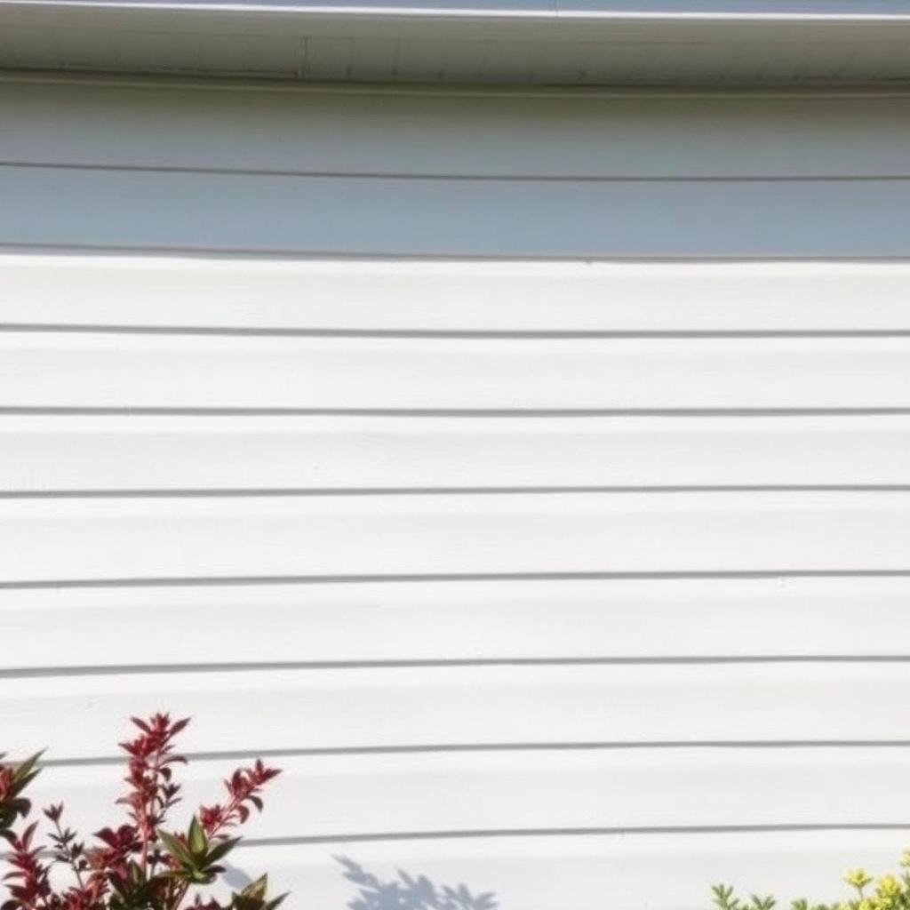 House siding after cleaning